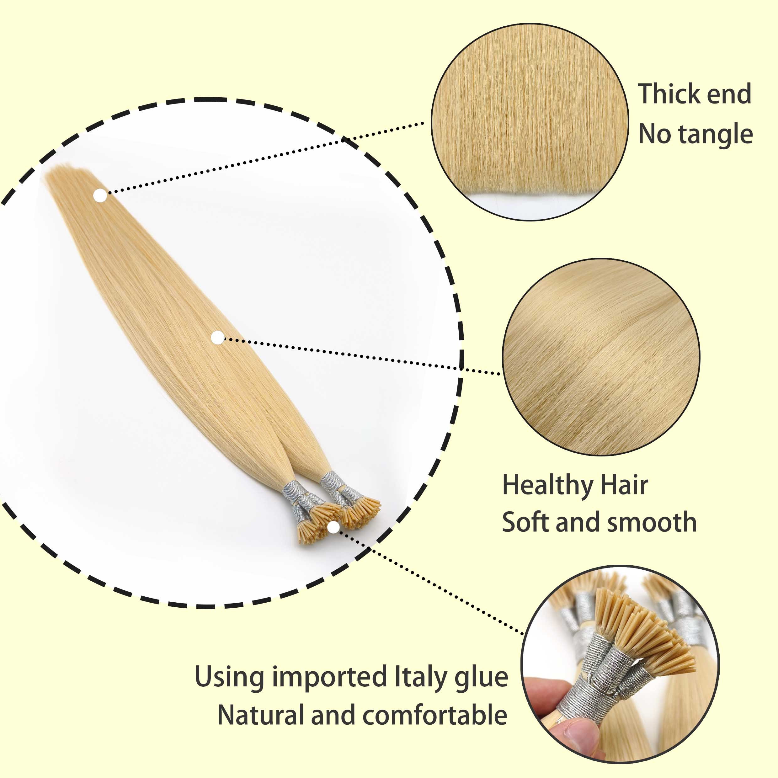 Fasimei Cuticle Aligned hair Flat tip Keratin Bonding hair extension Wholesale Remy Human Hair Extension