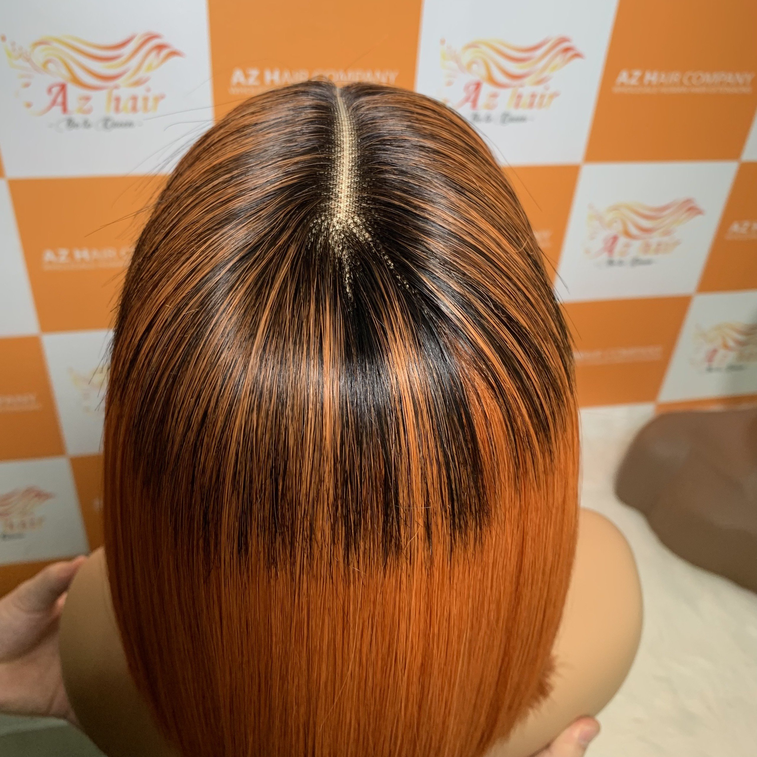 Wholesale Vietnamese Glueless Burn Orange Lace Closure Raw Wigs Vendors Bob Human Hair Extensions for Black Women