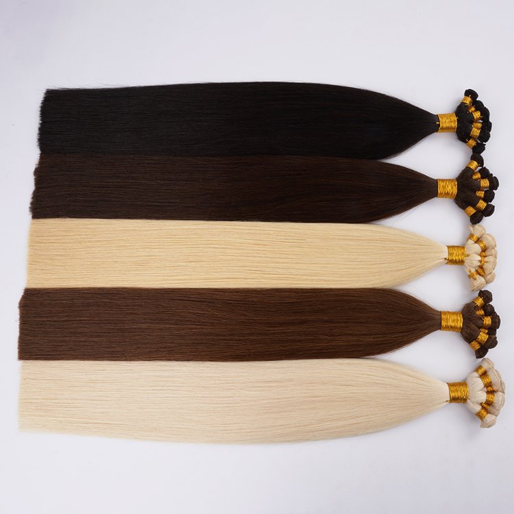 New Hand-Tied Wefts Invisible Weft Weave Human Hair Extensions Vendors New Design Seamless Weft extension