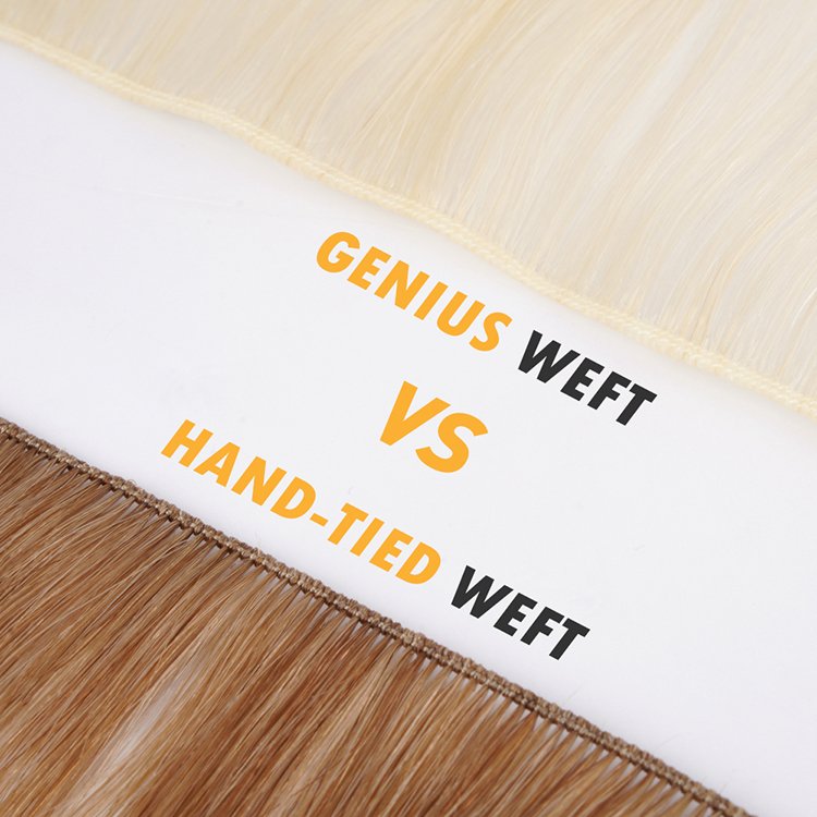 New Hand-Tied Wefts Invisible Weft Weave Human Hair Extensions Vendors New Design Seamless Weft extension