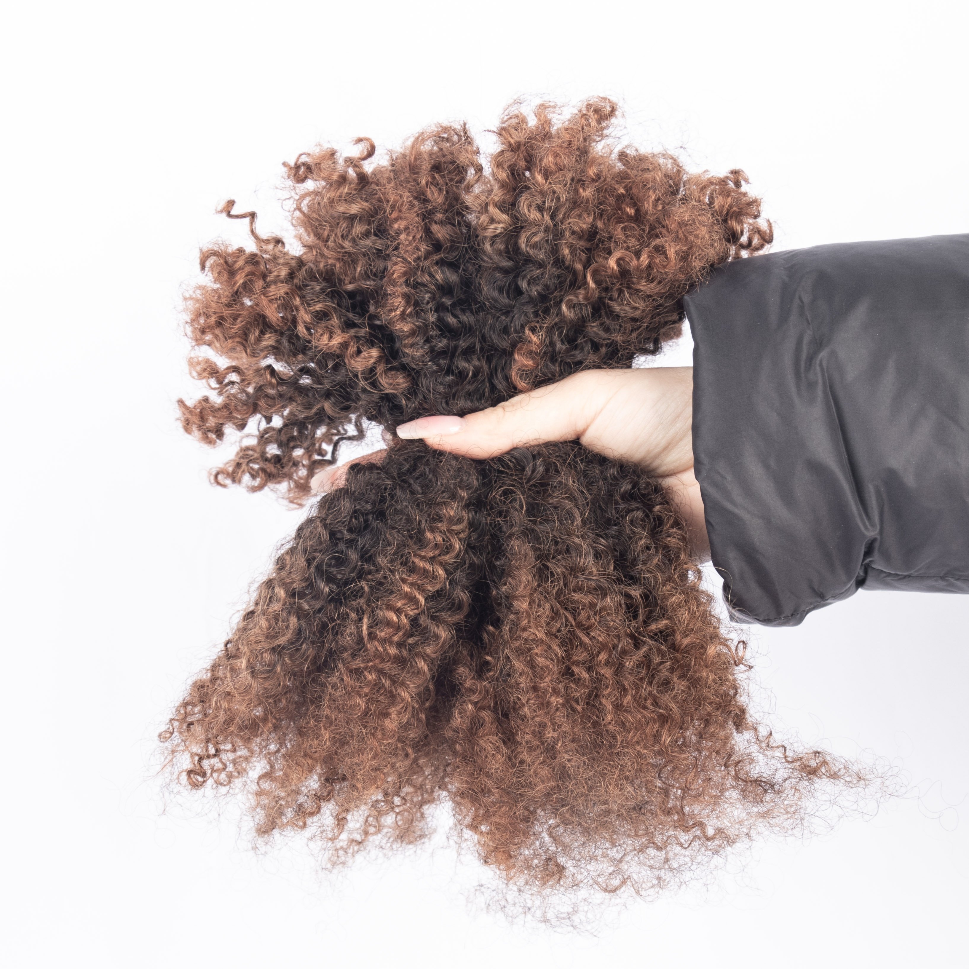 Cheap Bulk Hair No Weft Afro Kinky Bulk Human Hair For Braiding 4B4C Ombre Hair Extensions