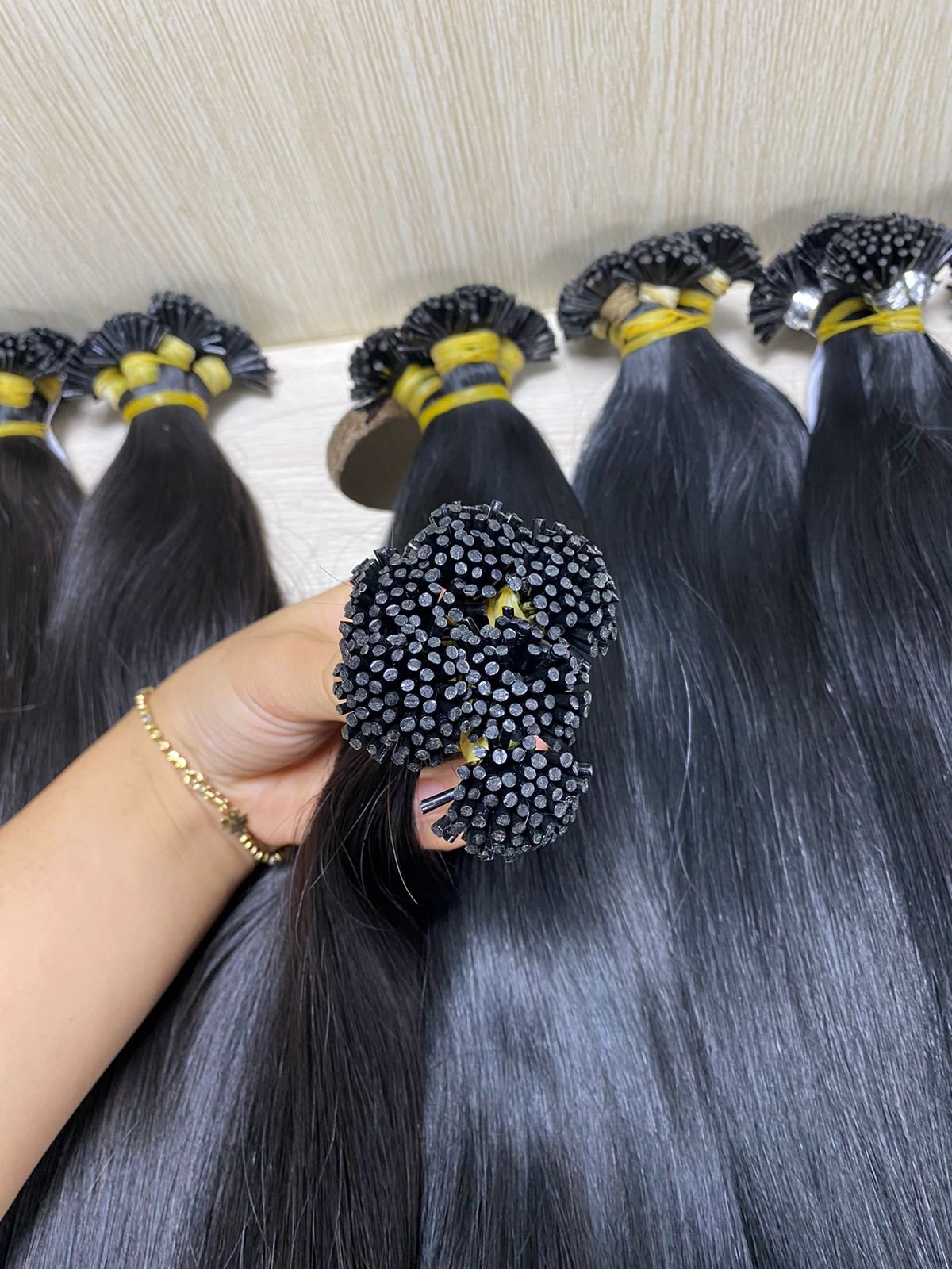 Keratin Tip Bonding Nano Black Color Vietnamese Human Hair Extensions Wholesale Vendor Beladyhair