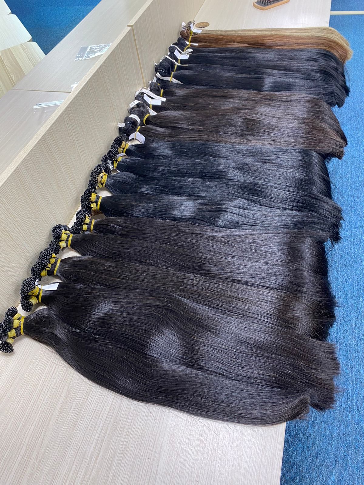 Keratin Tip Bonding Nano Black Color Vietnamese Human Hair Extensions Wholesale Vendor Beladyhair