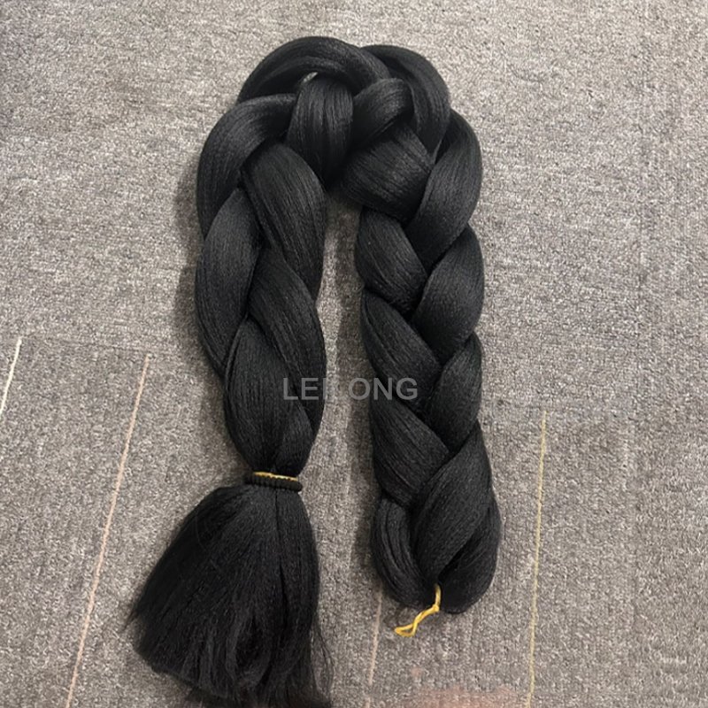 Wholesale Pre Stretched 82 Inch Black Braiding Hair Extensions Natural Braiding Hair Soft Yaki Braiding Hair
