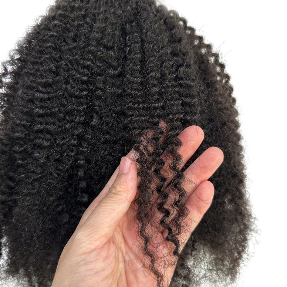 Wholesale braiding hair hair bulk Natural Black 100g Afro Kinky Bulk Human Hair Soft Cheveux Naturel