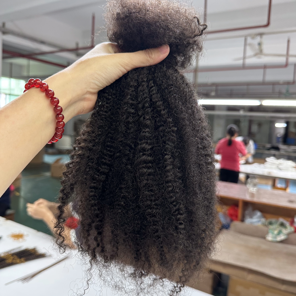 Wholesale braiding hair hair bulk Natural Black 100g Afro Kinky Bulk Human Hair Soft Cheveux Naturel