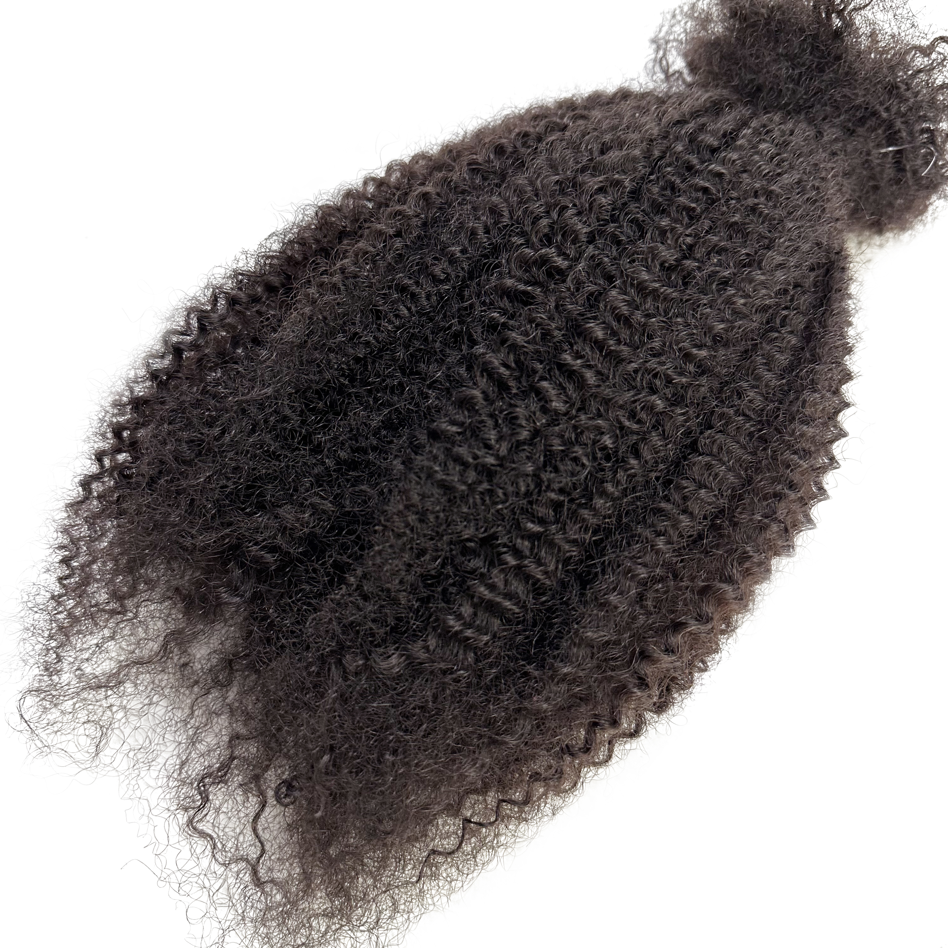 Wholesale braiding hair hair bulk Natural Black 100g Afro Kinky Bulk Human Hair Soft Cheveux Naturel