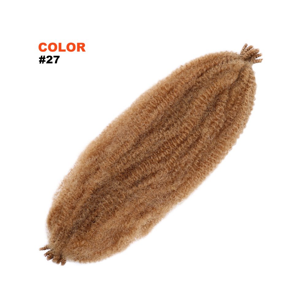 New Arrival Springy Afro Twist Hair Pre-Separated Spring Twist For #27 Marley Twist Crochet Braiding Synthetic Hair Extensions