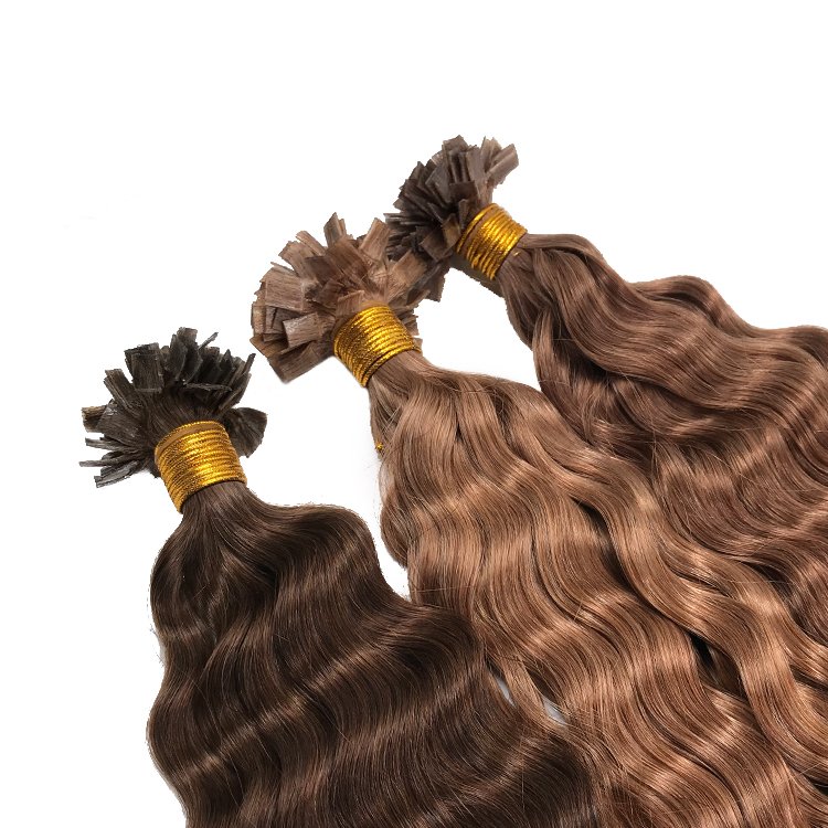 Cabelo Humano Natural Hair Extensions De Cabello Double Drawn Cuticle Virgin Body Wave U/I/Flat Tip Keratin Hair Extensions