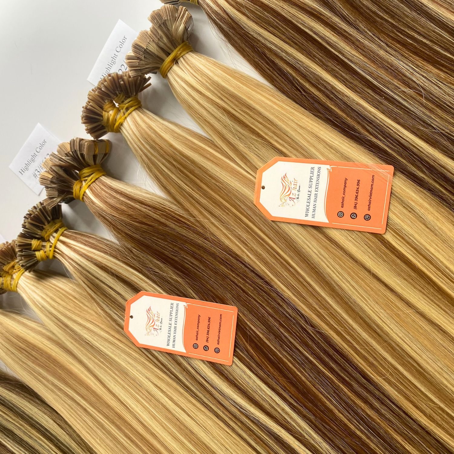 Wholesale I U V Flat Tip Keratin Pre bonded Human Hair Extensions 100 Pieces per Pack Prestigious Manufacture