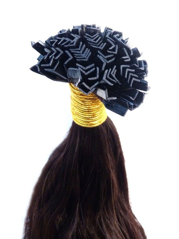 wholesale best quality 100% human remy Flat tip keratin Prebonded human hair extension