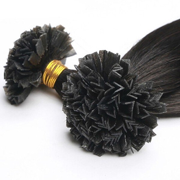 wholesale best quality 100% human remy Flat tip keratin Prebonded human hair extension