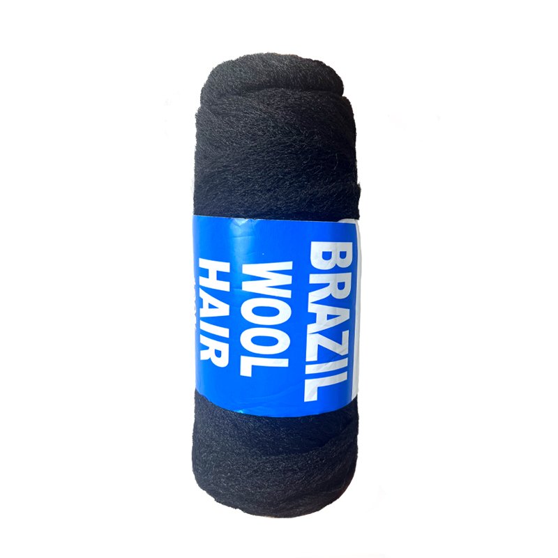 factory 70G Brazil wool hairdirect sales 100% brazilian wool hair human hair tape in extensions Attachment Knitting Braids