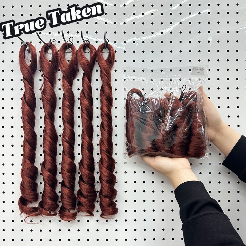 100% Kanekalon French Curls Braiding Hair 24 Inch 250g one pack Pre Stretched Loose Wave Goddess Wave Braiding Hair