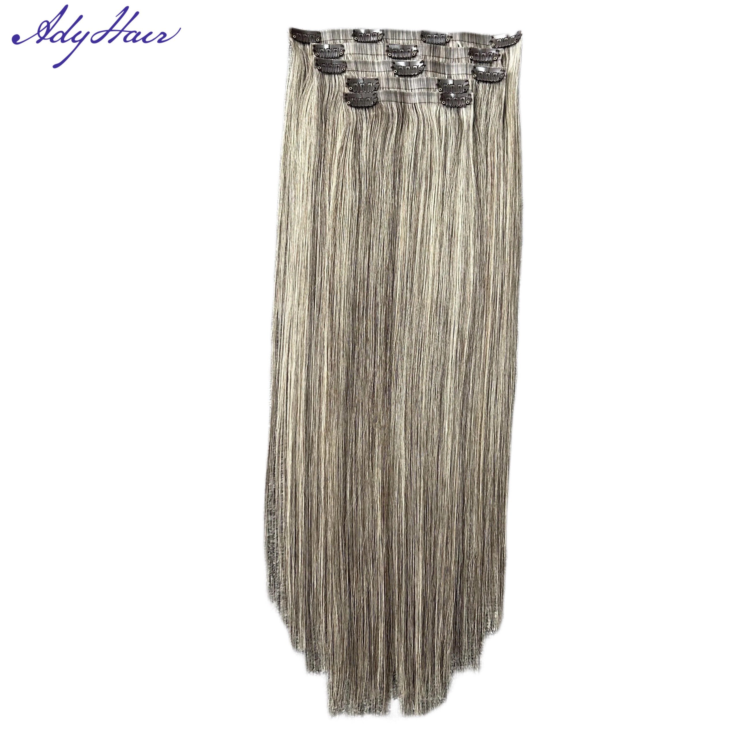 Invisible Seamless Clip In Hair Double Drawn 100% Raw Virgin Natural Remy Human Hair Clip In 100% Human Hair Extensions