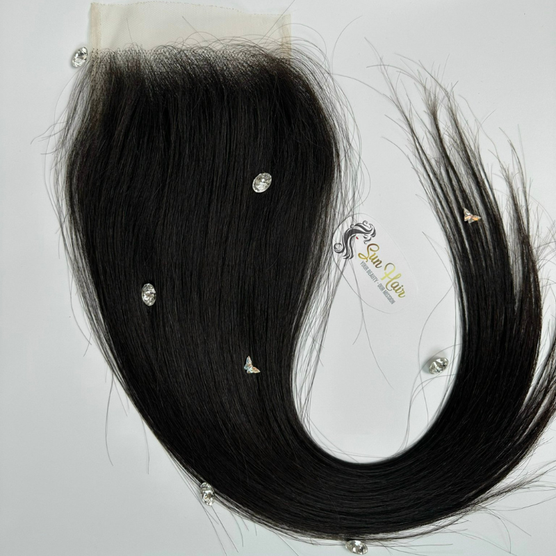 Hot Products In The Americas Region Closure 5x5 HD Lace Natural Straight By Sun Hair 100% Virgin Human Hair Extensions