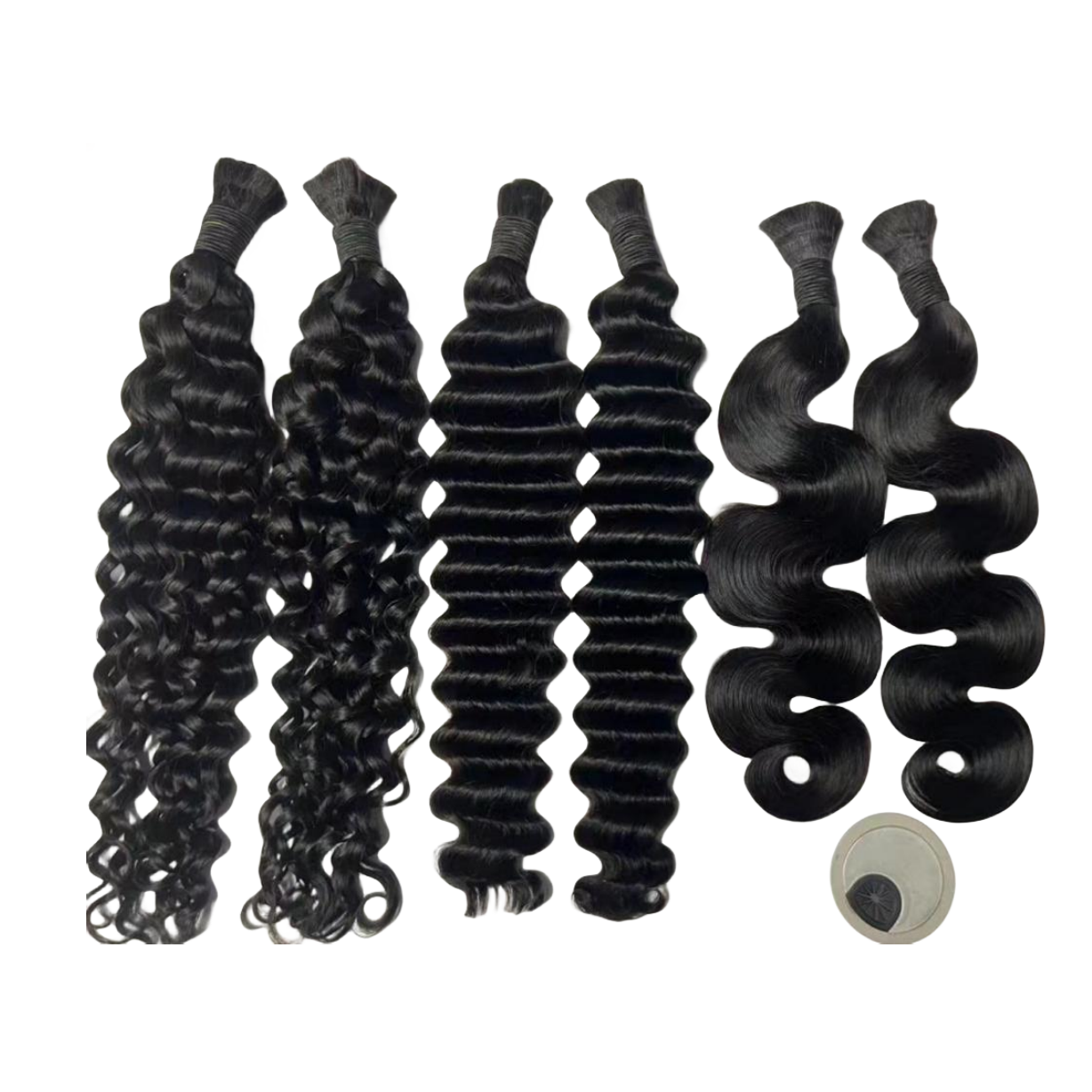 Wholesale real virgin Brazilian 100 wet and wavy human hair bulk for braiding no weft human hair extensions in bulk vendors