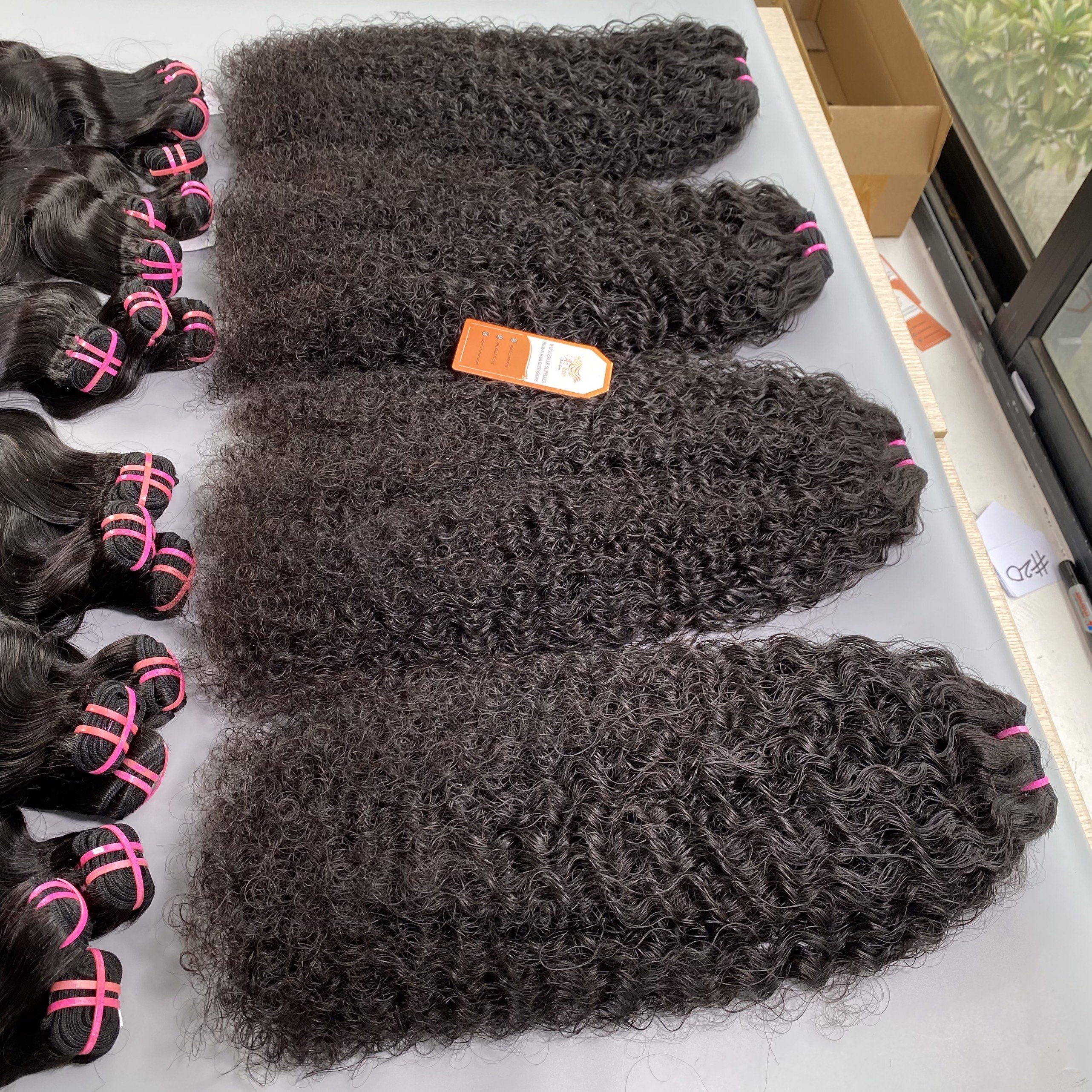 Best Price High Quality Burmese Curly Raw Hair Bundles Weft Hair Extensions Human Hair Double Drawn