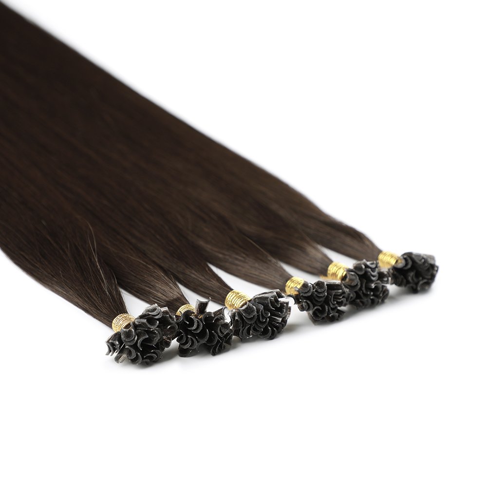 Wholesale Natural Color 14-24 Inch Russian Full Cuticle Raw U Tip Keratin Bonded Human Hair Extensions