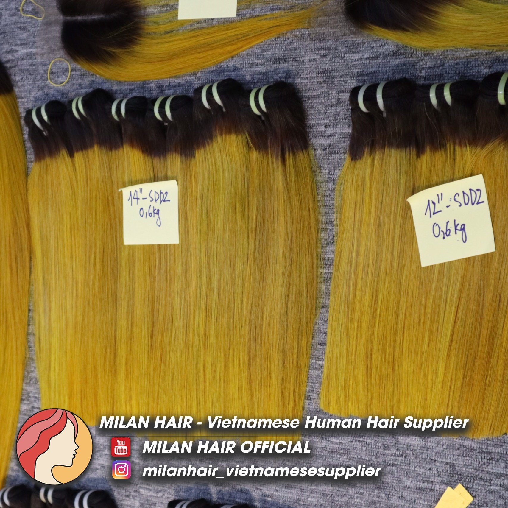 Wholesale ombre colors 100% Vietnamese human hair good price good quality human hair extension