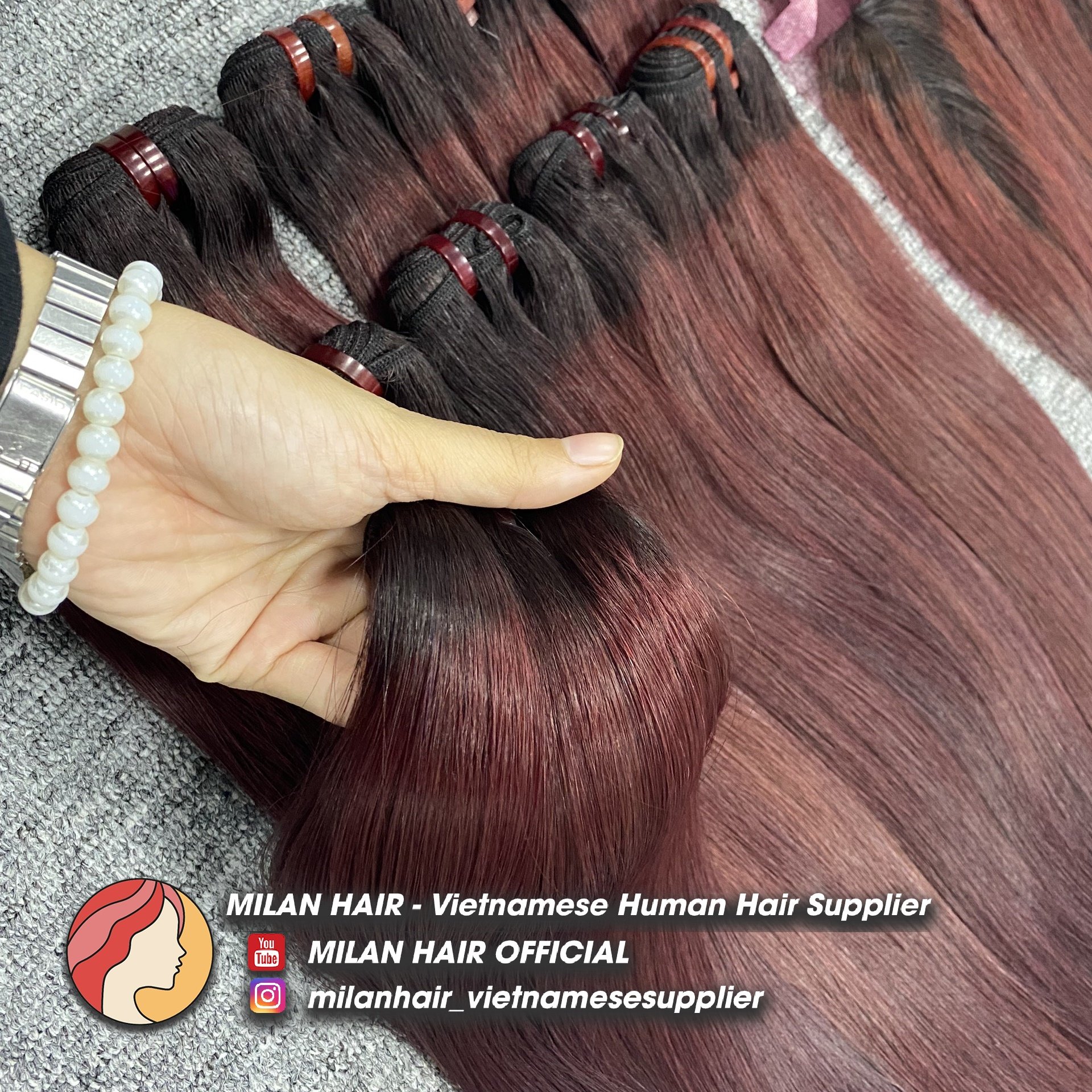 Wholesale ombre colors 100% Vietnamese human hair good price good quality human hair extension