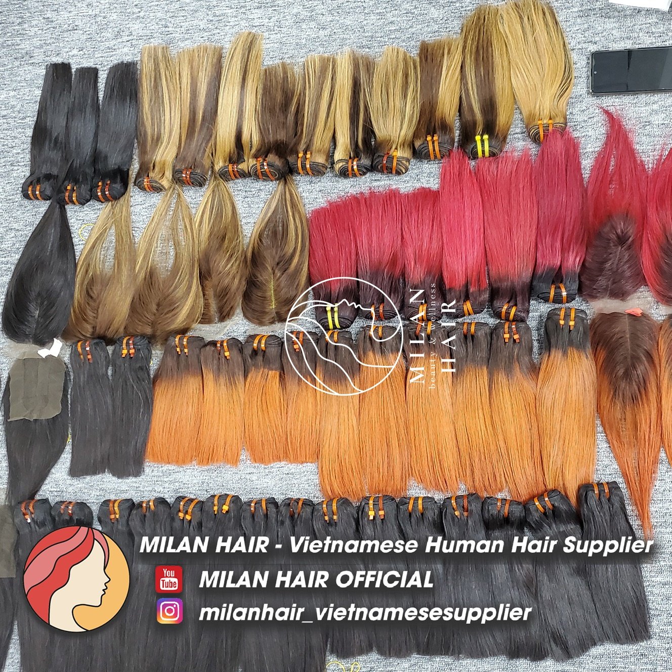 Wholesale ombre colors 100% Vietnamese human hair good price good quality human hair extension
