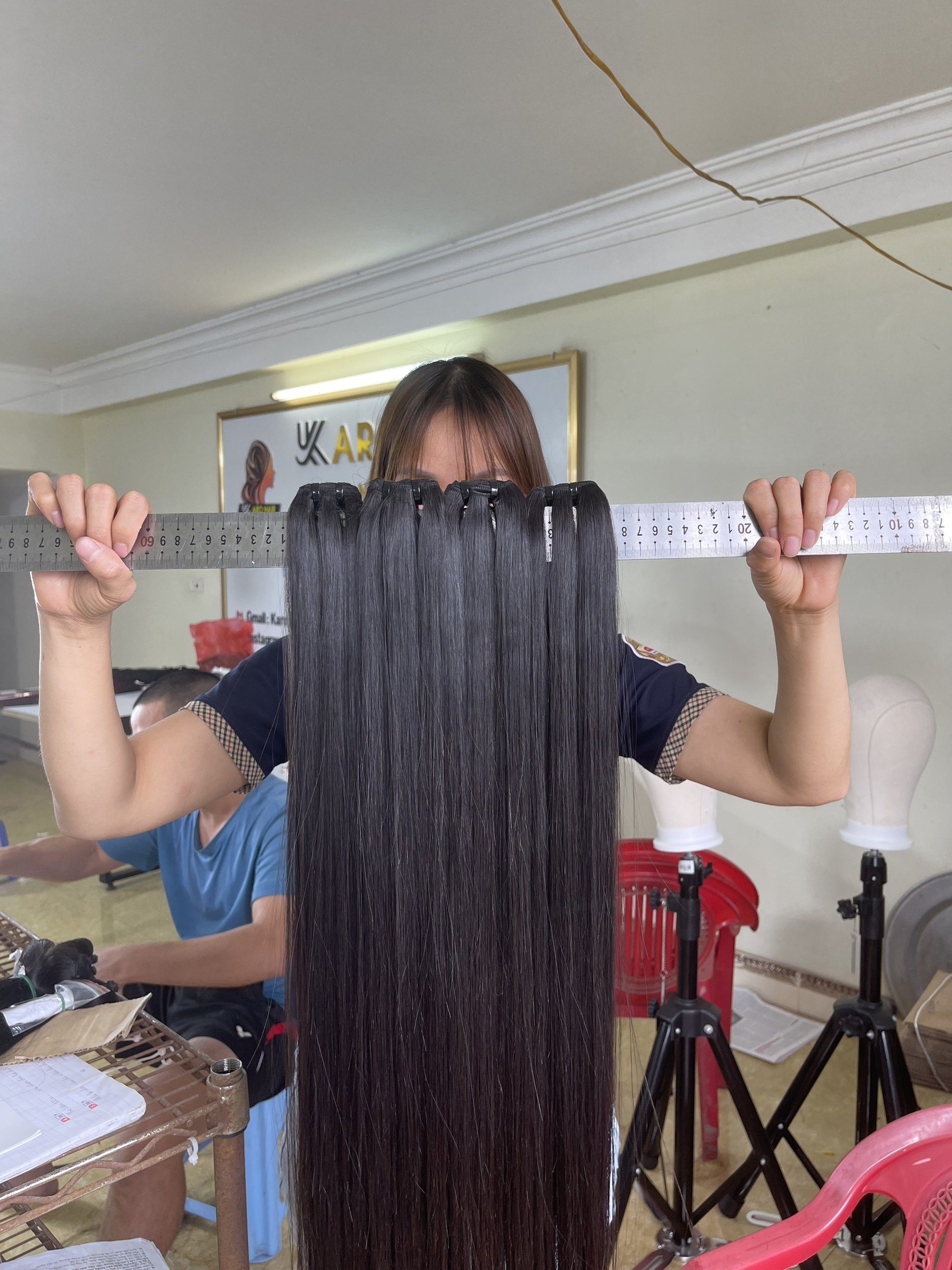 Wholesale Vietnamese Straight Hair 4 Bundles Deal 100G 1 Pack Human Hair Weave Bundles Non Remy Red/Black/Brown Hair Extension