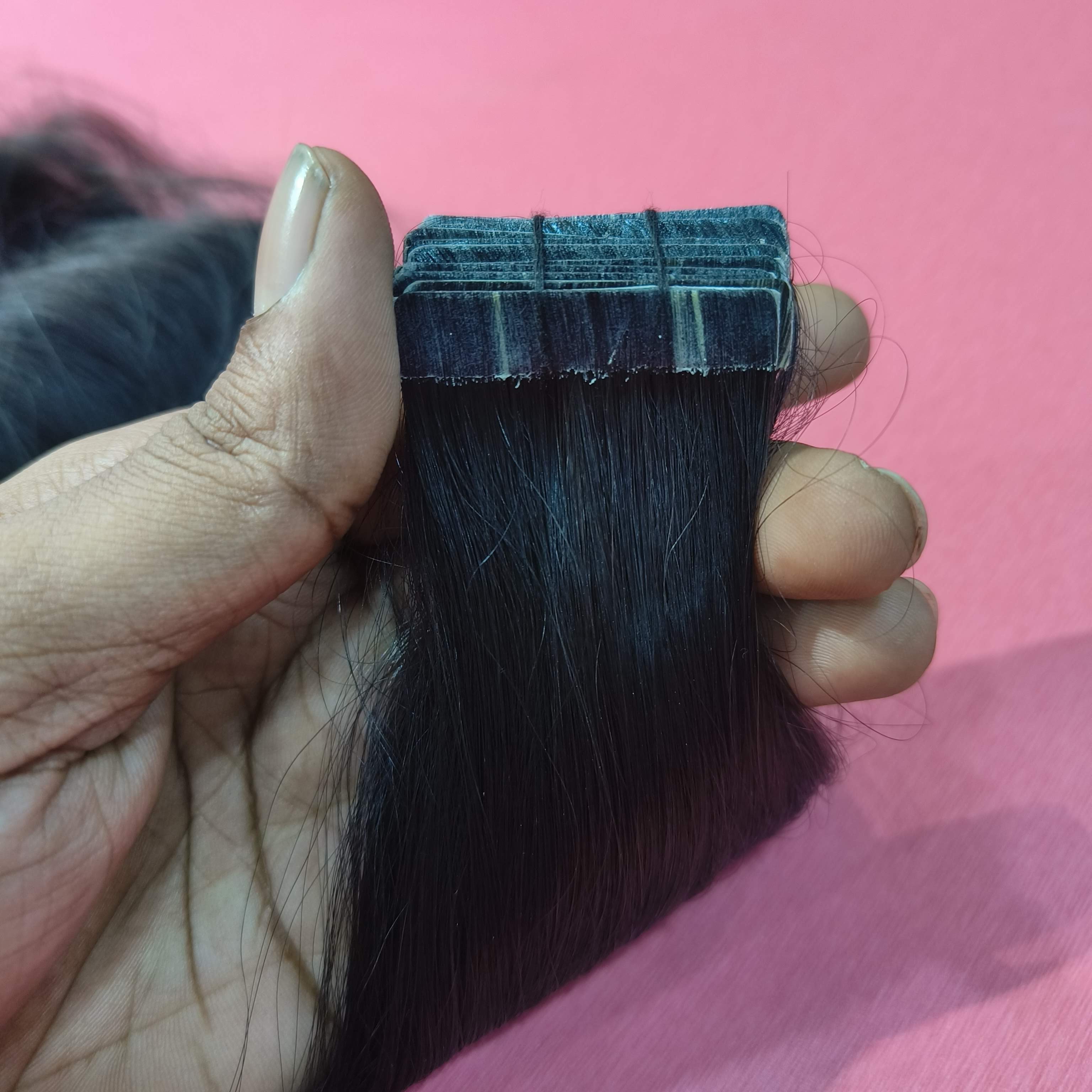 Raw Unprocessed 12A Indian Hair Natural Black Tape in Hair Extensions Human Hair wholesale sellers