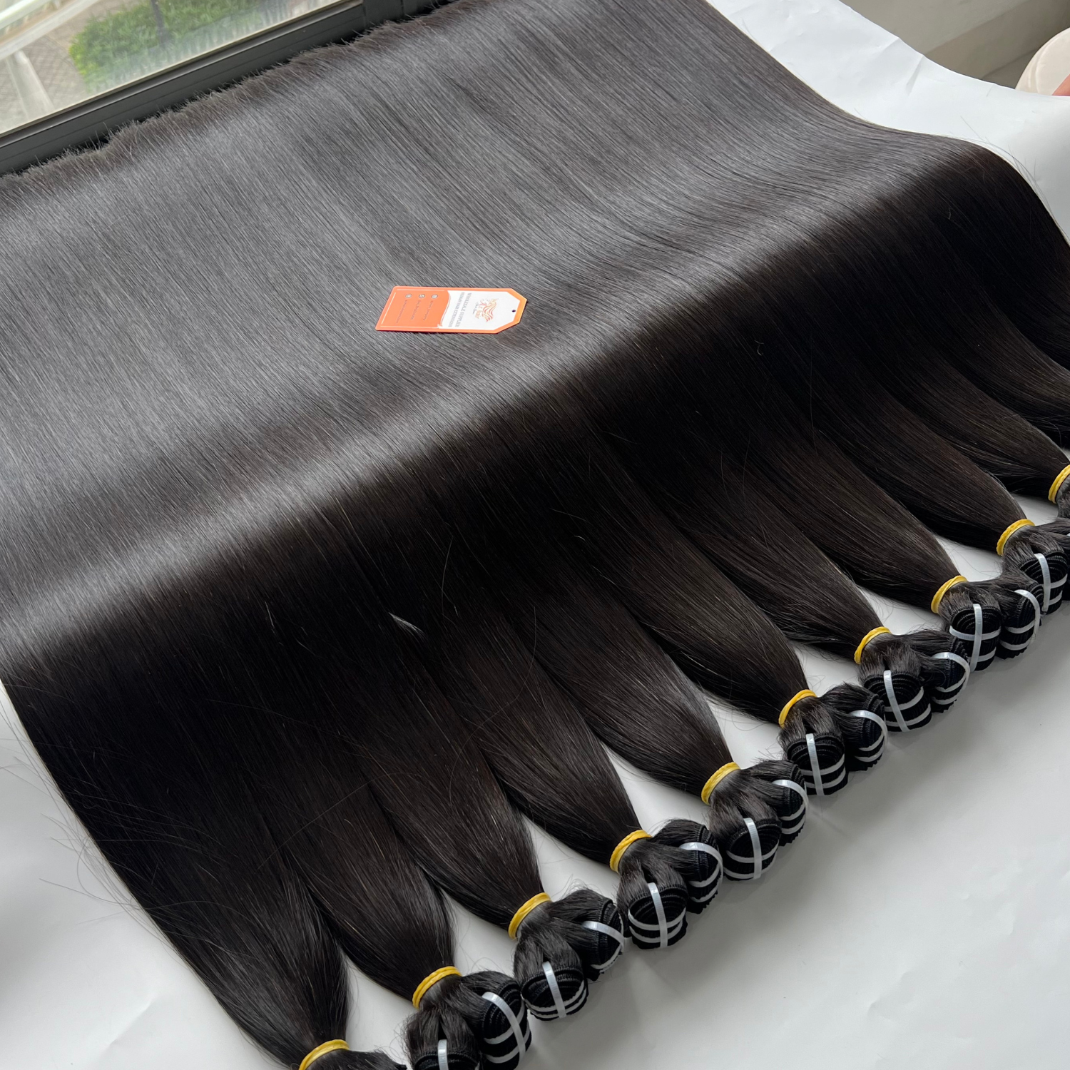 100% Human Material Vietnamese Hair For Black Woman Natural Black Virgin Hair Bundles Natural Weft Hair Extensions