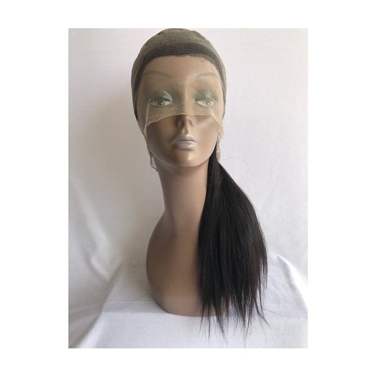 18 Inches 100% Raw Unprocessed Cuticle Aligned Full Lace Straight Human Hair Wig from India's Best Manufacturer