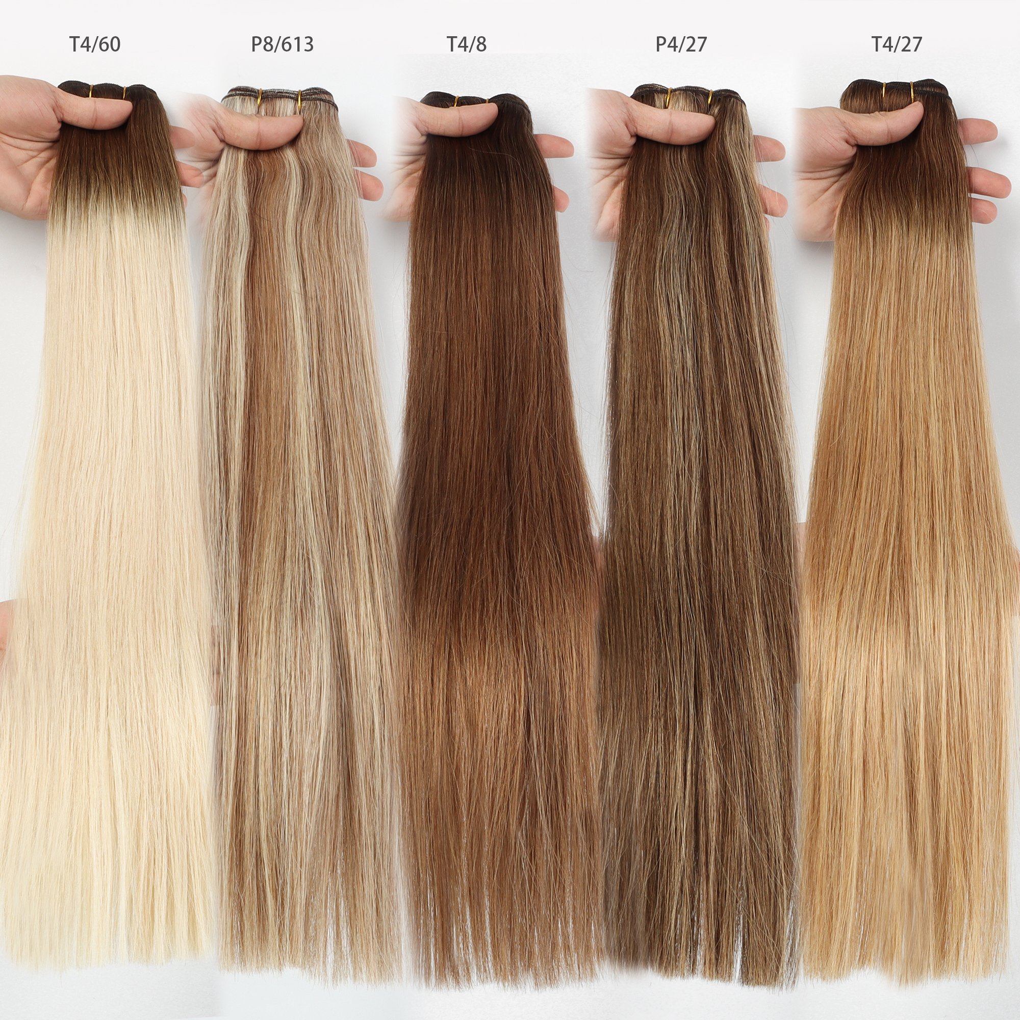 Fast Shipping Cuticle Virgin Volume Weft Extensions Double Drawn Machine Weft Human Hair Extensions