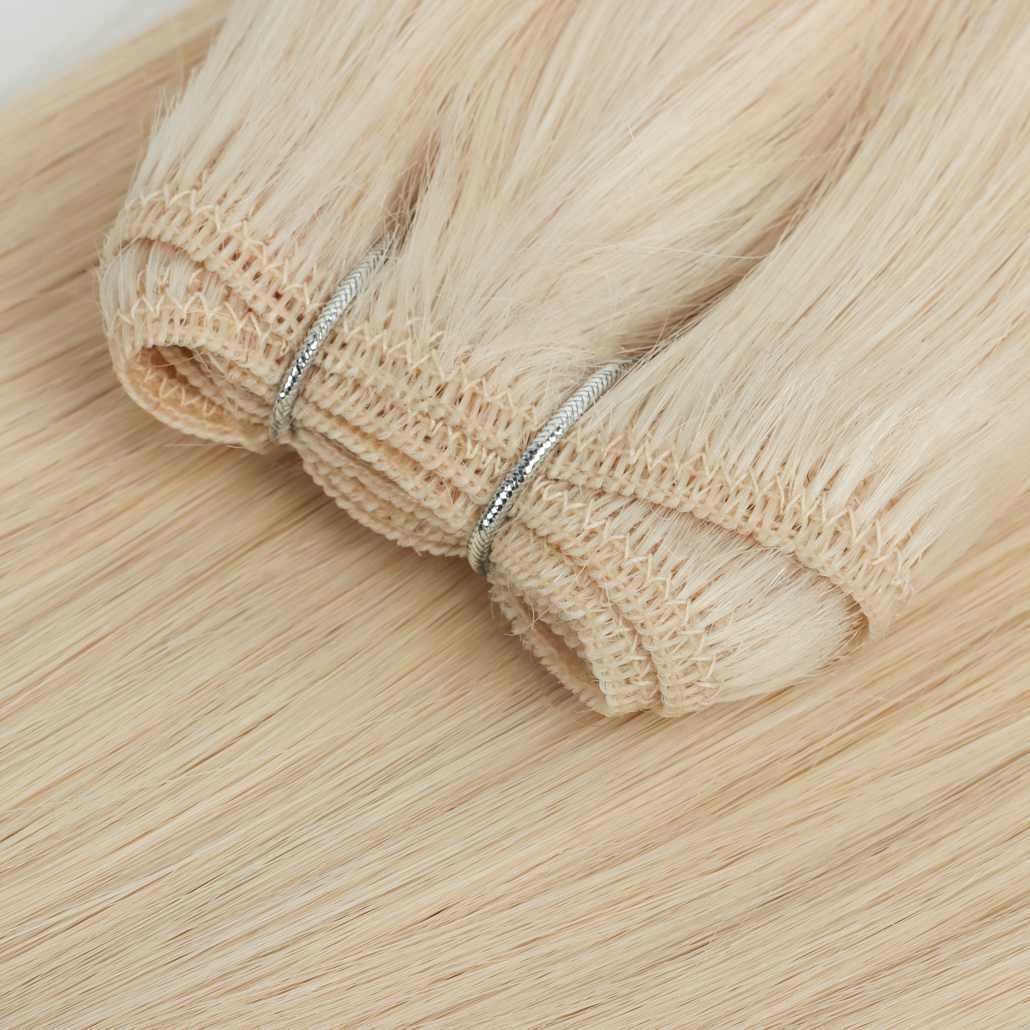 Fast Shipping Cuticle Virgin Volume Weft Extensions Double Drawn Machine Weft Human Hair Extensions