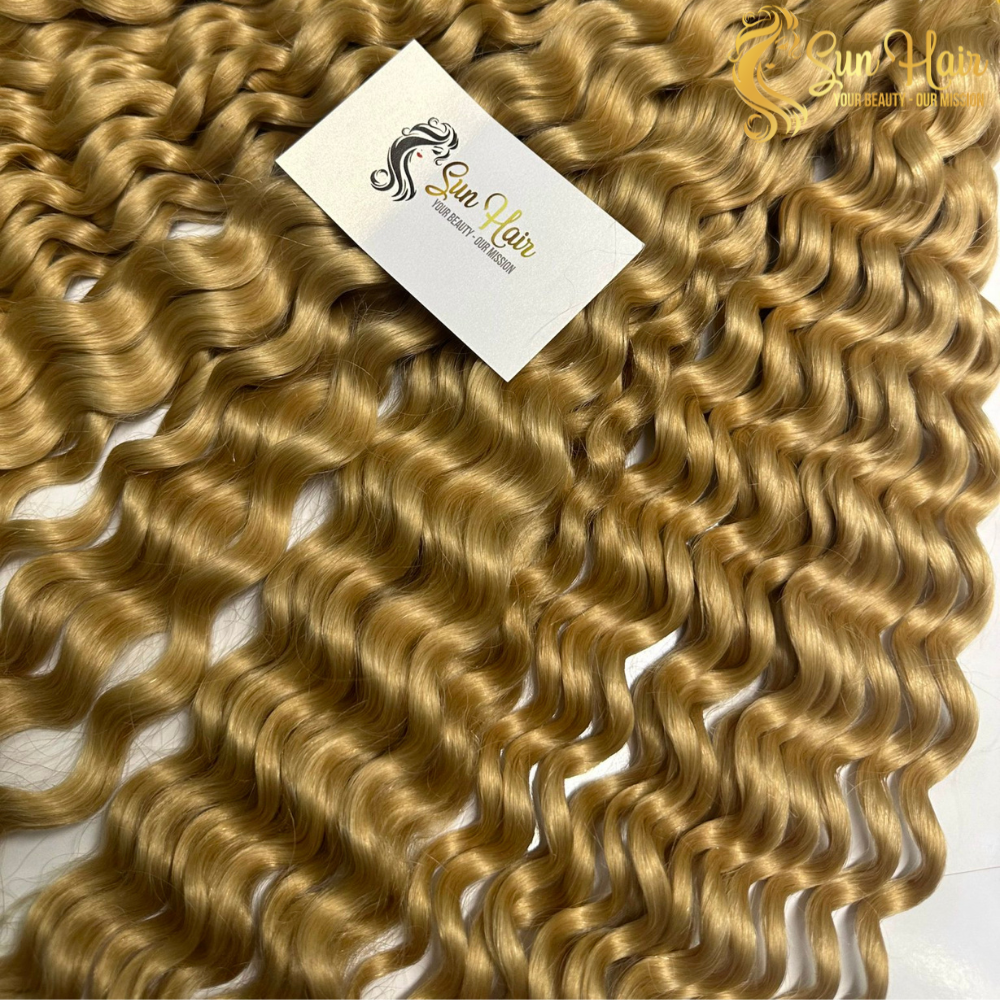 Wholesale Hot Trendy All Colors Deep Wave Unprocessed Raw Cuticle Aligned Bulk Hair 100% Human Hair Extensions