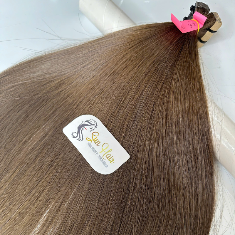 Wholesale Product Hot Seller 2024 Normal Tape In SDD Straight & #5 Color Cuticle Aligned 100% Real Human Hair Extensions