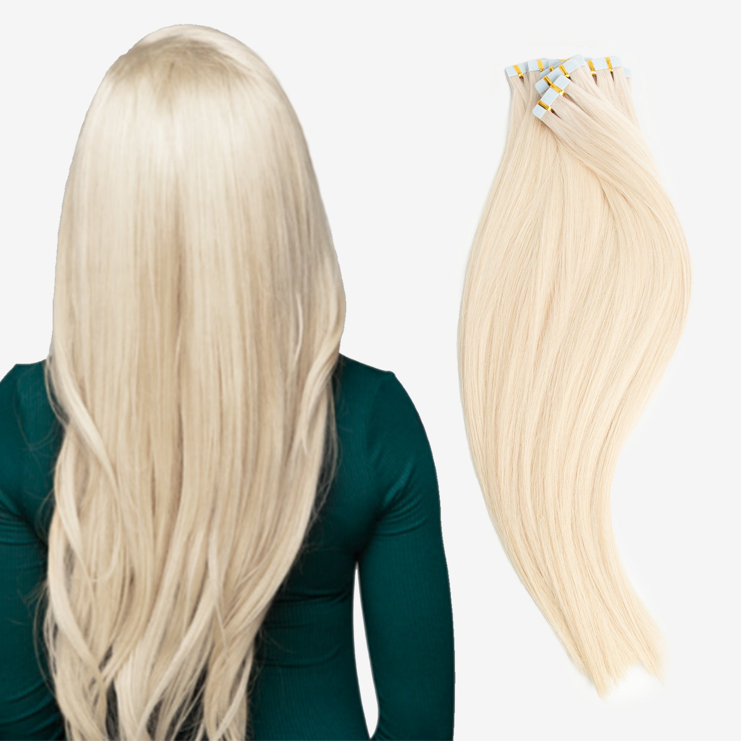 Top Quality Tape Ins Full Cuticle Virgin Remy Human Hair Invisible Tape In Human Hair Extension