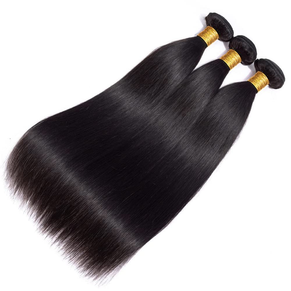 LTHAIR Wholesale Natural Black Color Human Hair Extension Straight Hair Bundles Original Brazilian Straight Hair