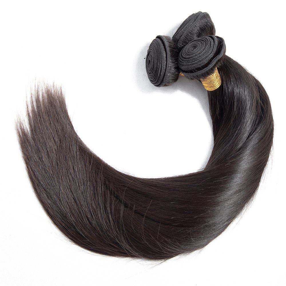 LTHAIR Wholesale Natural Black Color Human Hair Extension Straight Hair Bundles Original Brazilian Straight Hair