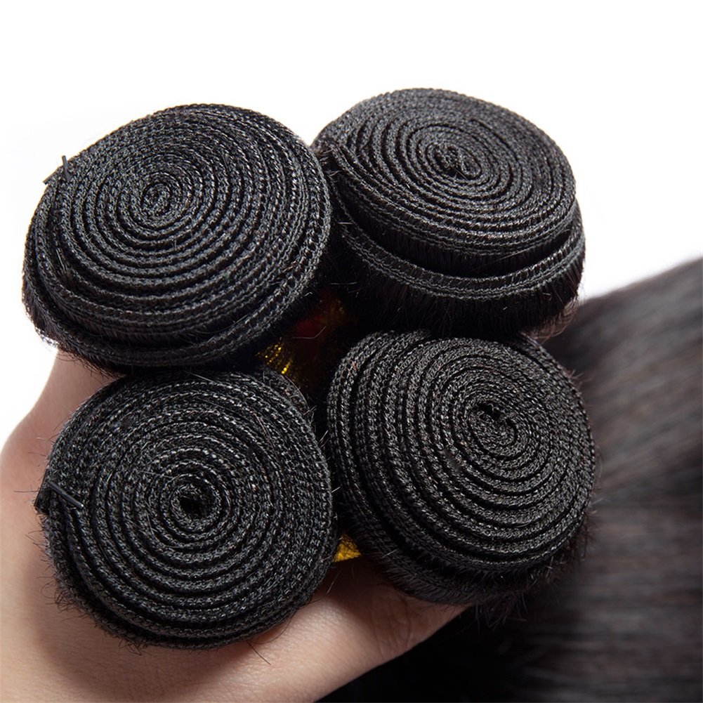 LTHAIR Wholesale Natural Black Color Human Hair Extension Straight Hair Bundles Original Brazilian Straight Hair