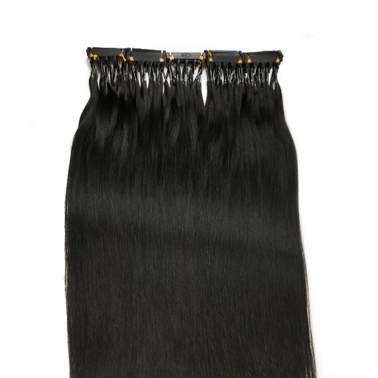 Hot Selling 2nd Generation 6D human hair 5 links 6d hair extensions dropship