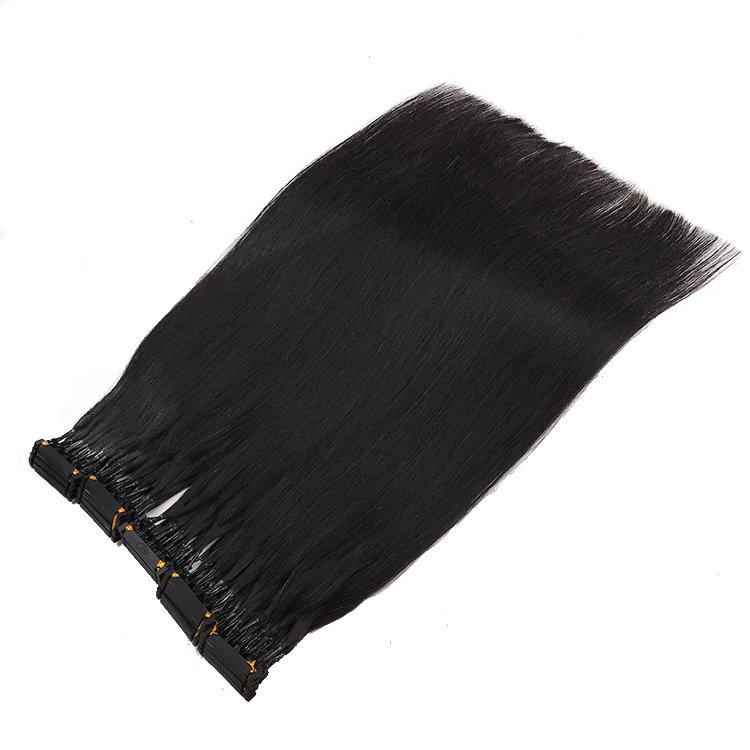 Hot Selling 2nd Generation 6D human hair 5 links 6d hair extensions dropship