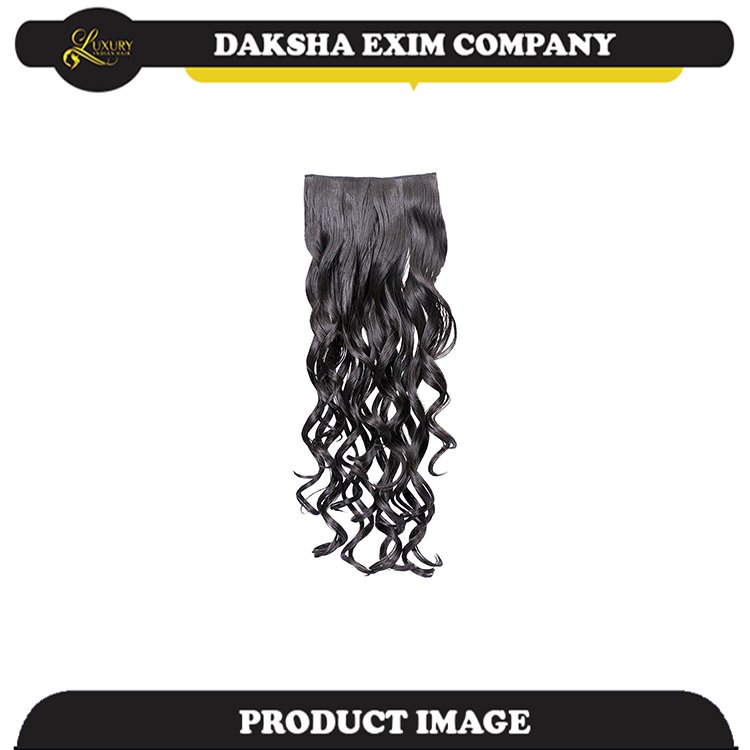 Unprocessed Luxury Premium Quality Indian Human Hair Weft Extensions Soft HD Lace Wave and Curl Styles for Sale