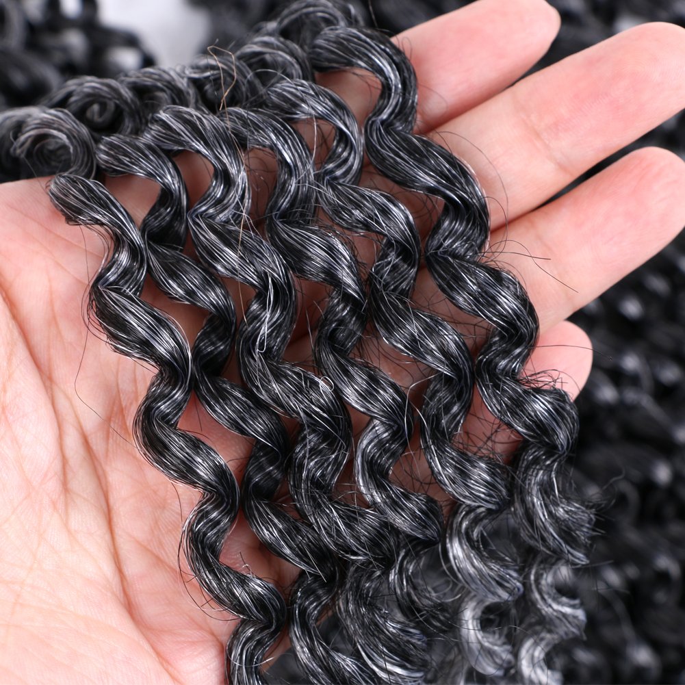 Passion Twist Hair Water Wave Crochet Hair Long Bohemian Curly Braiding Hair for FauxLocs Boho Style Spring Twist Crochet Braids