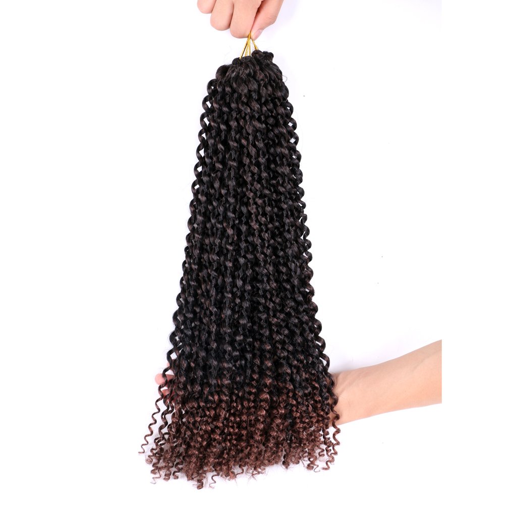 Passion Twist Hair Water Wave Crochet Hair Long Bohemian Curly Braiding Hair for FauxLocs Boho Style Spring Twist Crochet Braids