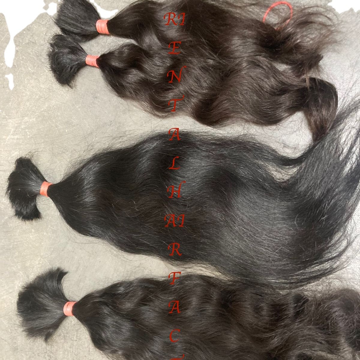 Oriental Hairs Raw Virgin Unprocessed Indian Temple Natural Color Wavy Bulk Hair Bundles , Human Hair Extensions