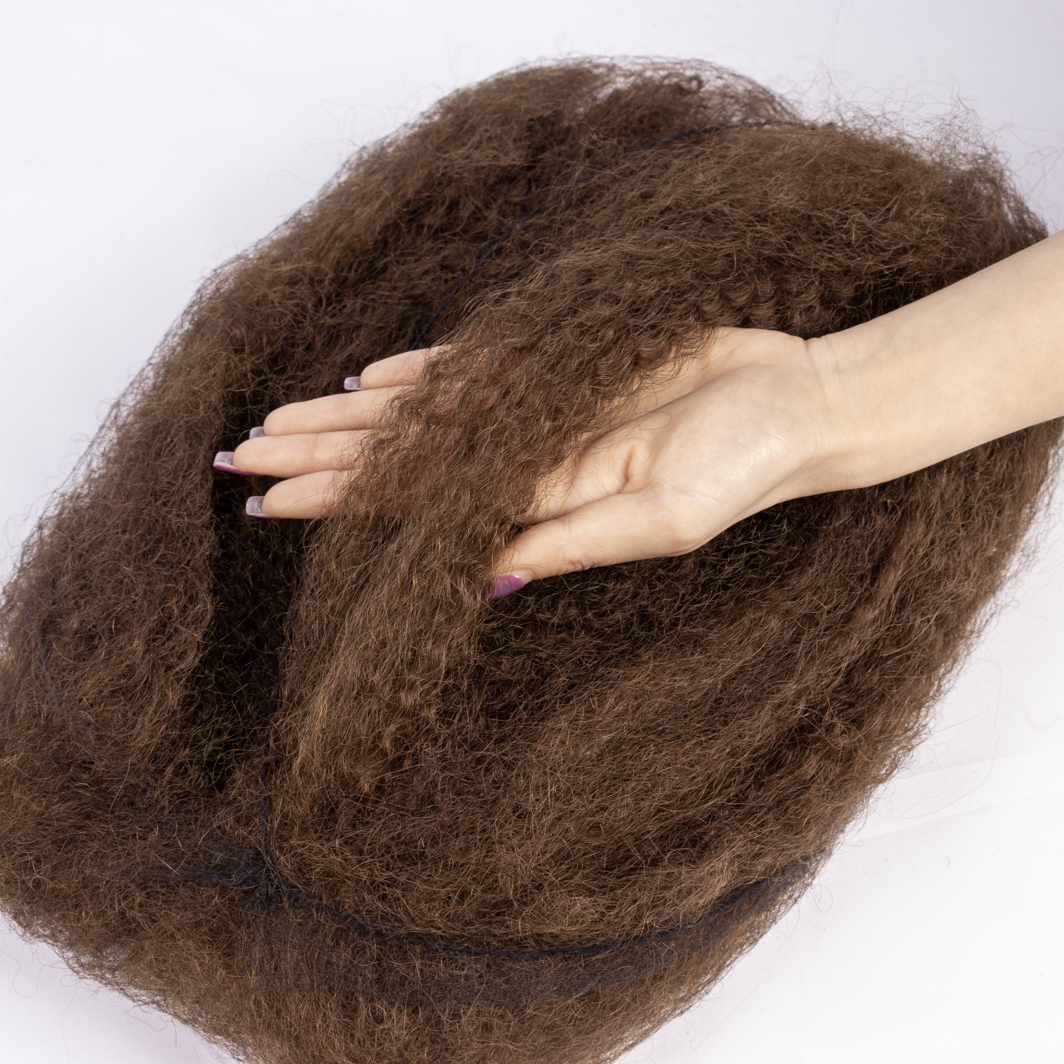 Best Selling Cuticle Aligned Virgin Hair Color4 Afro Kinky Bulk 100%Human Hair For Braiding Dreadlock