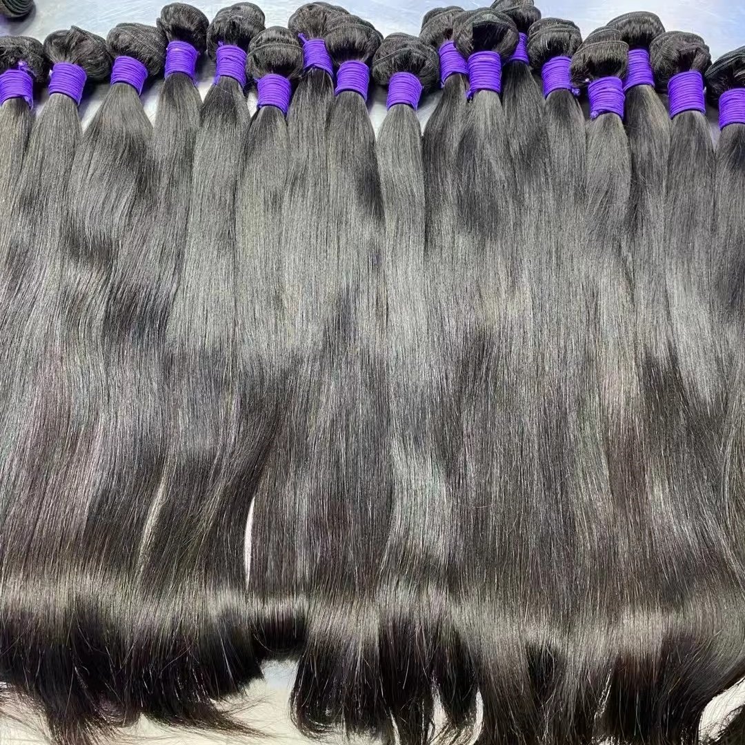 Brazilian Raw Hair Bundles Double Drawn Cuticle Aligned Raw Unprocessed Natural Human Hair Bundles Human Hair Extension Wigs