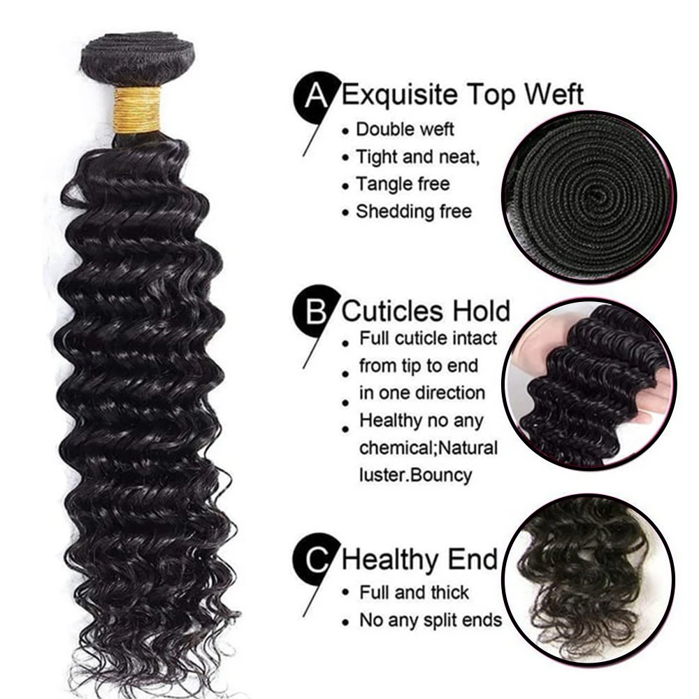 100g Unprocessed Virgin Curly Brazilian Human Hair Bundles Deep Wave Peruvian Human Hair Extensions Weaves Bundles Double Drawn