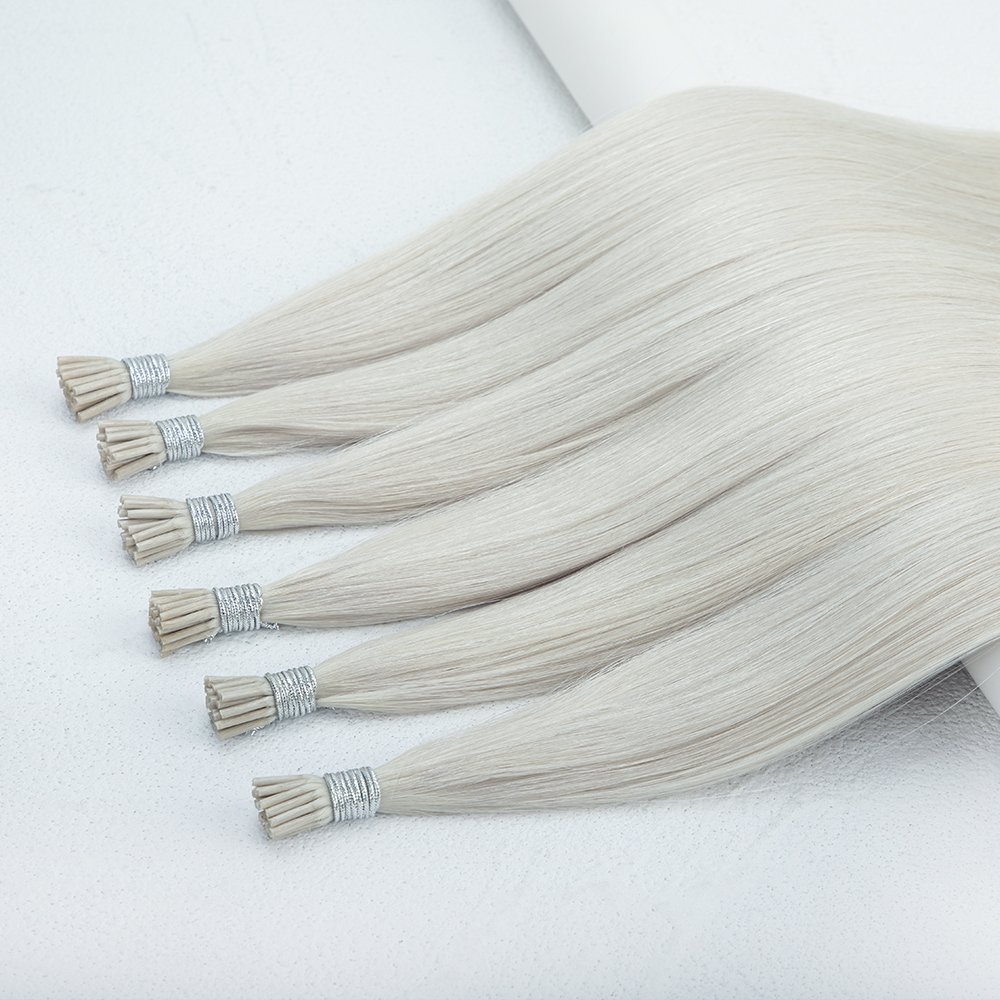 Top Selling Unprocessed European Raw Hair Blonde Straight I Tip 100% Human Hair Extensions