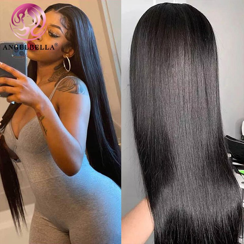 AngelBella 26 Inch Human Hair Bundle Double Drawn Virgin 100% Human Hair Bundles Peruvian Hair Bundles