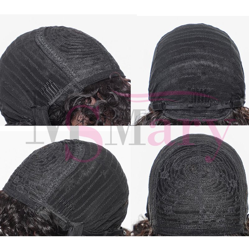Double Drawn Raw Vietnamese Human Hair Machine Hand Made Wig Virgin Hair Vendor Afro Kinky Curly Human Hair Wigs For Black Women